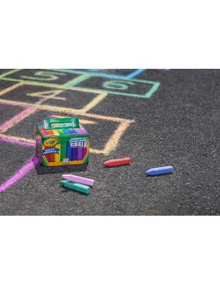 TIZAS DE SUELO LAVABLES CRAYOLA (48 UDS)