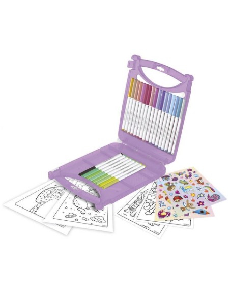MALETIN ROTULADORES LAVABLES PASTEL SUPE