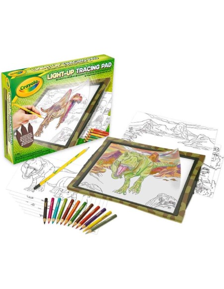 PIZARRA LUMINOSA MAXI DINOSAURIOS CRAYOL