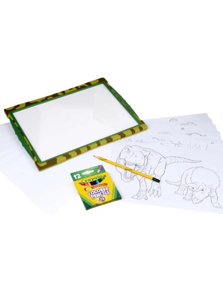 PIZARRA LUMINOSA MAXI DINOSAURIOS CRAYOL