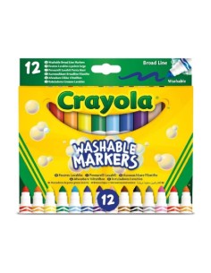 12 ROTULADORES SUPER LAVABLES MAXI PUNTA