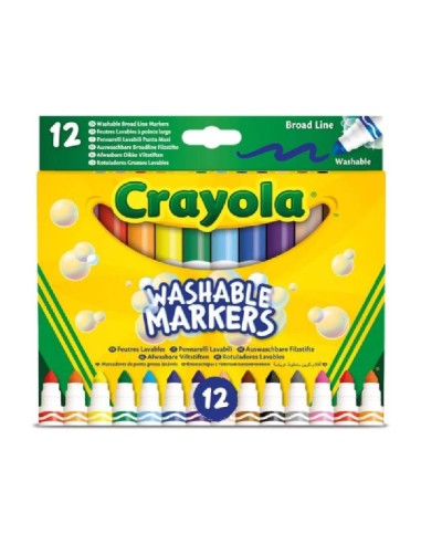 12 ROTULADORES SUPER LAVABLES MAXI PUNTA