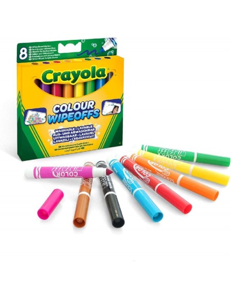 PACK 8 ROTULADORES LAVABLES PARA PIZARRA