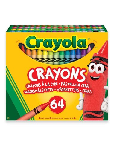 64 CERAS CRAYOLA + SACAPUNTAS