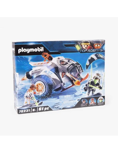 PLAYMOBIL TOP AGENTS PLANEADOR DE NIEVE 