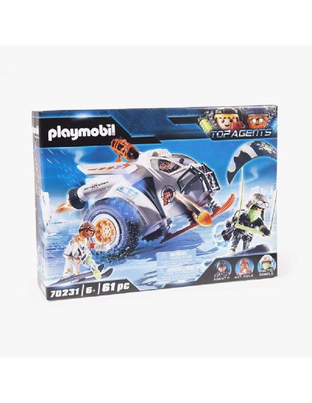 PLAYMOBIL TOP AGENTS PLANEADOR DE NIEVE 