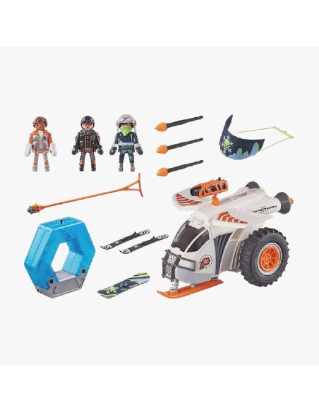 PLAYMOBIL TOP AGENTS PLANEADOR DE NIEVE 