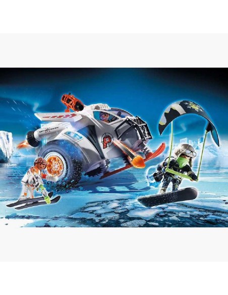 PLAYMOBIL TOP AGENTS PLANEADOR DE NIEVE 