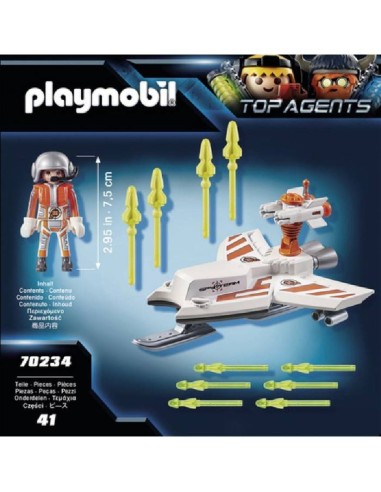 PLAYMOBIL TOP AGENTS SPY TEAM VOLADOR 70