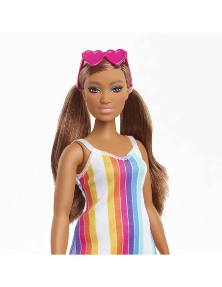 BARBIE MUÑECA VESTIDO ARCOIRIS
