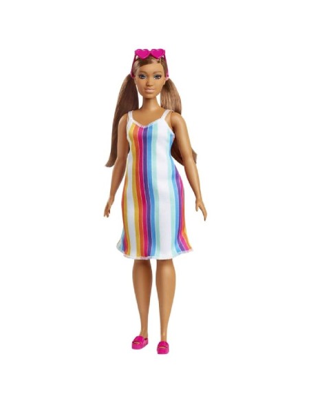BARBIE MUÑECA VESTIDO ARCOIRIS