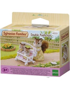 CARRITO DOBLE DE BEBES SYLVANIAN FAMILIE