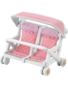 CARRITO DOBLE DE BEBES SYLVANIAN FAMILIE 2