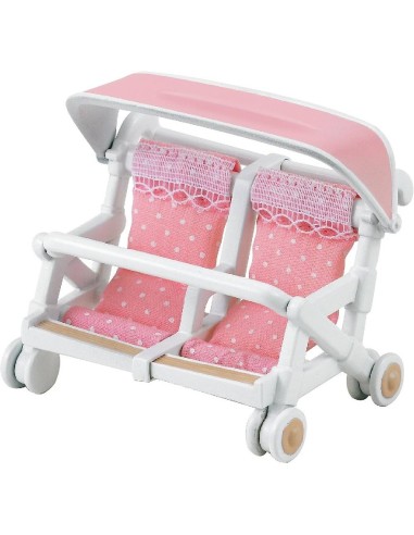 CARRITO DOBLE DE BEBES SYLVANIAN FAMILIE