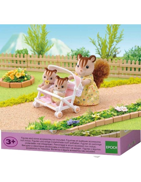 CARRITO DOBLE DE BEBES SYLVANIAN FAMILIE