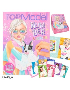 TOPMODEL LIBRO DE PEGATINAS POR NUMEROS 