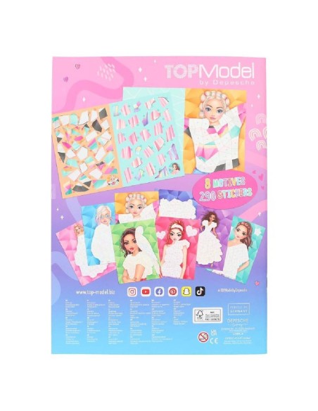 TOPMODEL LIBRO DE PEGATINAS POR NUMEROS 