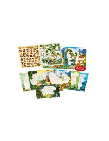 DINO WORLD LIBRO DE PEGATINAS POR NUMERO