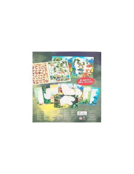 DINO WORLD LIBRO DE PEGATINAS POR NUMERO
