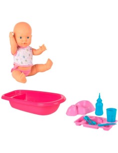 MUÑECO BABY PIPI BAÑERA + COMIDITAS