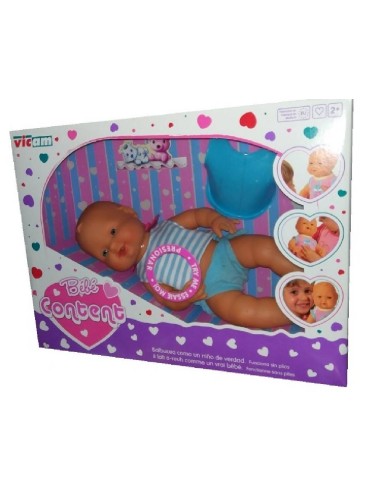 MUÑECO BEBE CONTENTO C/SONIDO SURT.
