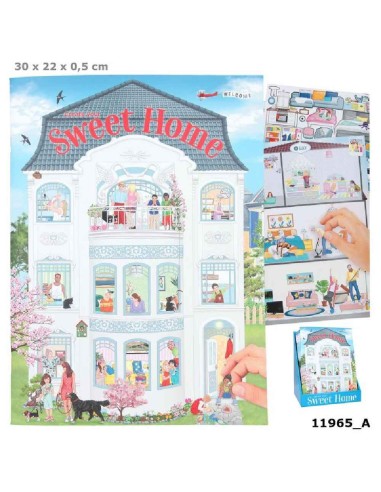 LIBRO PEGATINAS CASA CREATE YOUR SWEET H