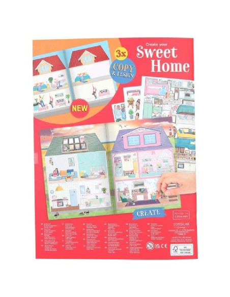 LIBRO PEGATINAS CASA CREATE YOUR SWEET H