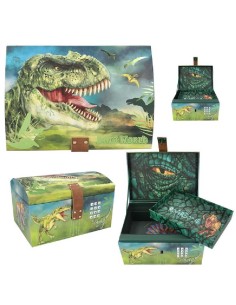 DINO WORLD COFRE DEL TESORO CON CÓDIGO, 