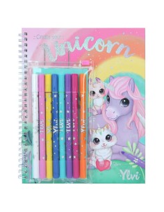YLVI LIBRO DE COLOREAR CON SET DE COLORE