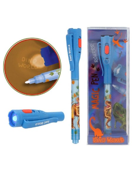 DINO WORLD BOLÍGRAFO SECRETO CON LUZ LED