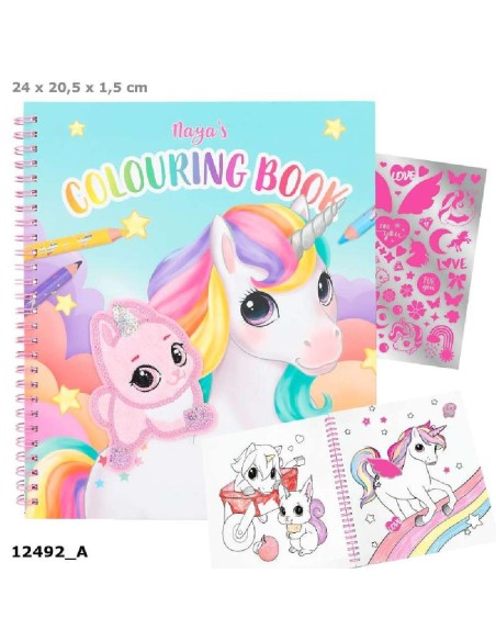 YLVI LIBRO DE COLOREAR CON UNICORNIO Y L