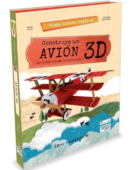 CONSTRUYE EL AVION 3D - LIBRO + MAQUETA
