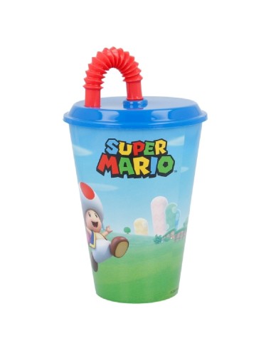 VASO CAÑA EASY PAJITA  430 ML SUPER MARI