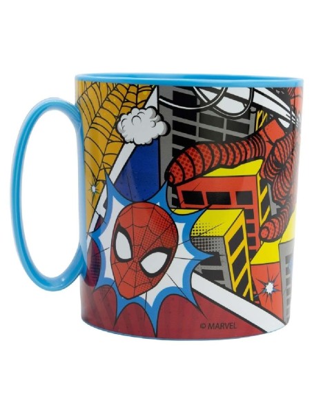 TAZA MICRO 350 ML SPIDERMAN ARACHNID GRI
