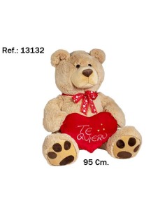 OSO MARRON CORAZON TE QUIERO 95CM.