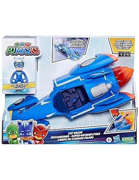 PJMASK SUPER  GATO MÓVIL CON FIGURA