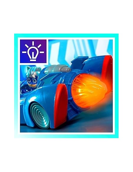 PJMASK SUPER  GATO MÓVIL CON FIGURA