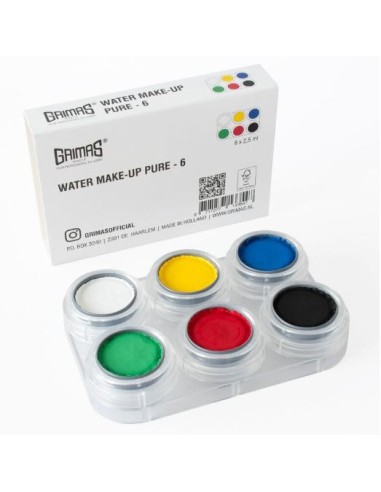 PALETA 6 MAQUILLAJE AL AGUA PROFESIONAL