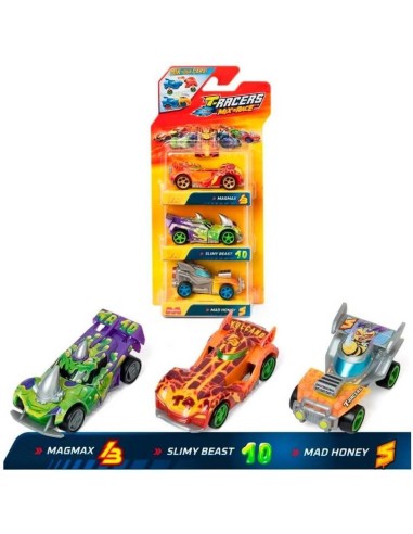 T-RACERS MIX ´N RACE - Pack 3 Blister 1x