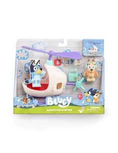 Bluey Vehiculo Con Figura - HELICOPTERO 2