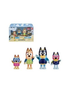 Bluey Pack 4 Figuras - Dia playa Familia 2