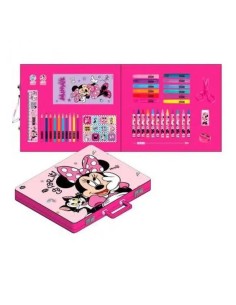 set papeleria coloreable maletín minnie