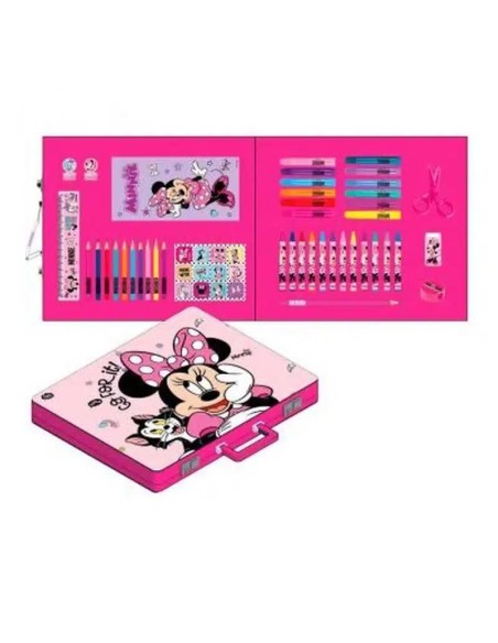 set papeleria coloreable maletín minnie
