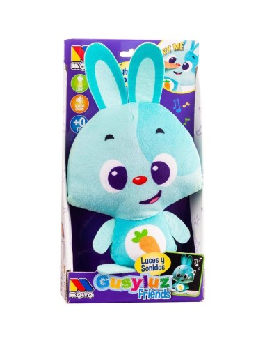Peluche Baby Gusy Luz azul