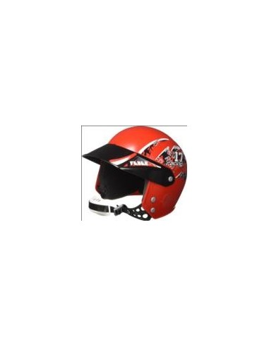 Casco moto rojo - FEBER