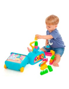 Carrito Azul con 20 bloques 2