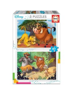 Puzzle 2x20 disney animals