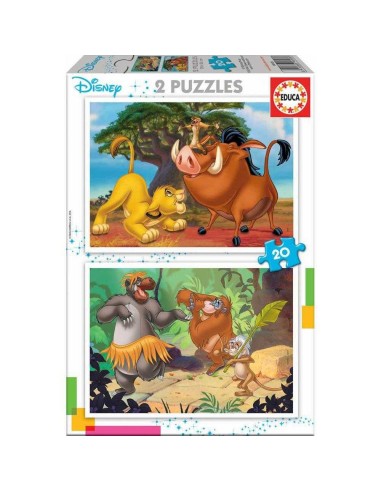 Puzzle 2x20 disney animals