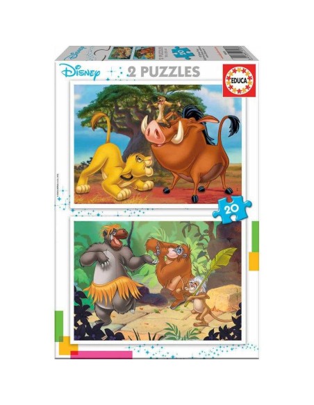 Puzzle 2x20 disney animals