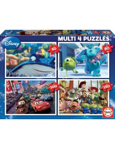 4 puzzles 50-80-100-150 pzas Pixar 